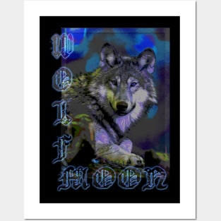 Wolf moon II Posters and Art